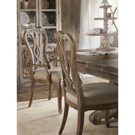 A large image of the Hooker Furniture 5300-75410-2PK Chatelet Dining Chairs - Close Up