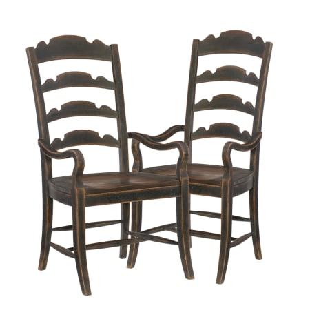 A large image of the Hooker Furniture 5960-75300-BLK-2PK Distressed Anthracite