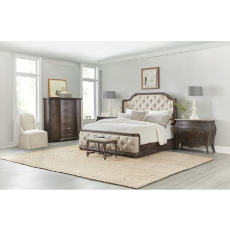 A large image of the Hooker Furniture 5961-90860-CAL-KING-PANEL-BED Alternate Image