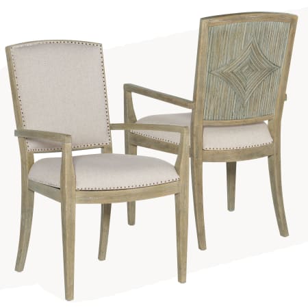 A large image of the Hooker Furniture 6015-75401-80-2PK Set of 2 - Front and Back