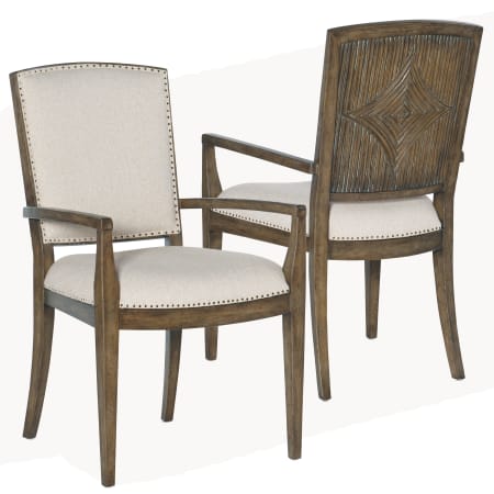 A large image of the Hooker Furniture 6015-75401-89-2PK Set of 2 - Front and Back