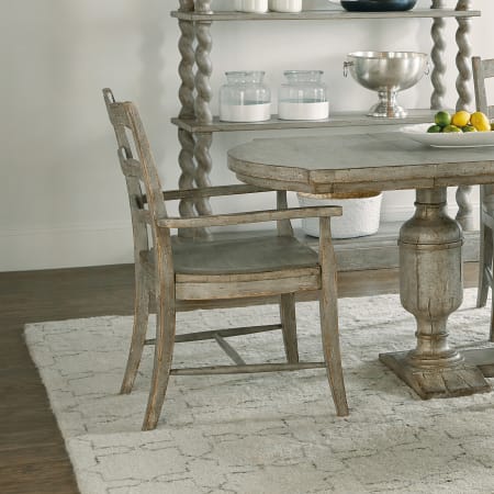 A large image of the Hooker Furniture 6025-75300-90-2PK Oyster Gray