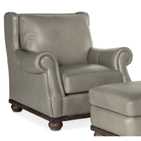 A large image of the Hooker Furniture SS707-01-WILLIAM-LEATHER-CHAIR Derrick Gray Linen