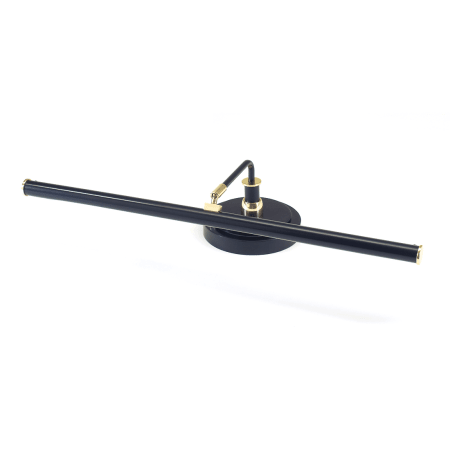 A large image of the House of Troy PLED101 Black w/ Brass Accents