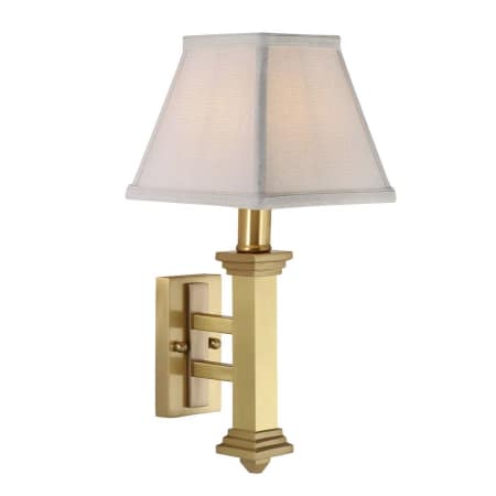 A large image of the House of Troy WL609 Satin Brass / Off White