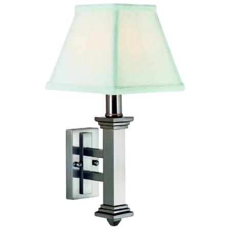 A large image of the House of Troy WL609 Satin Nickel / White