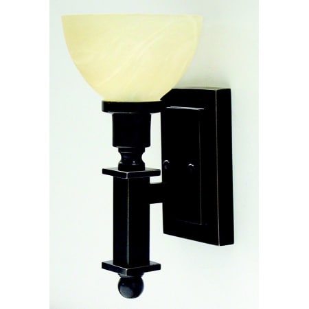 A large image of the House of Troy WL615 Oil Rubbed Bronze / Amber