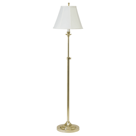 A large image of the House of Troy CL201 Polished Brass / Off-White