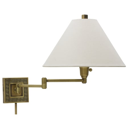 A large image of the House of Troy WS762 Antique Brass / Off-White