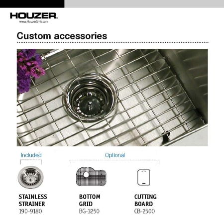 A large image of the Houzer BSH-3200 bsh-3200-belleo-options.jpg