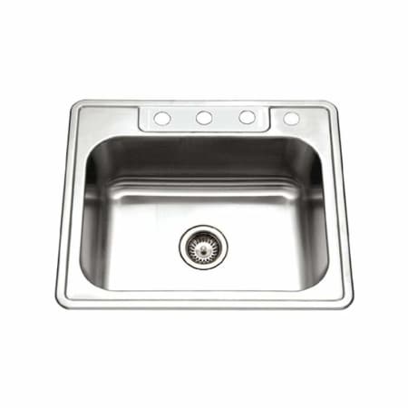 A large image of the Houzer 2522-8BS 4 Faucet Holes