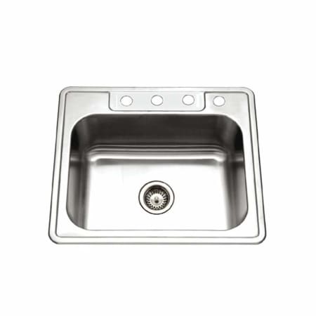 A large image of the Houzer 2522-9BS 4 Faucet Holes