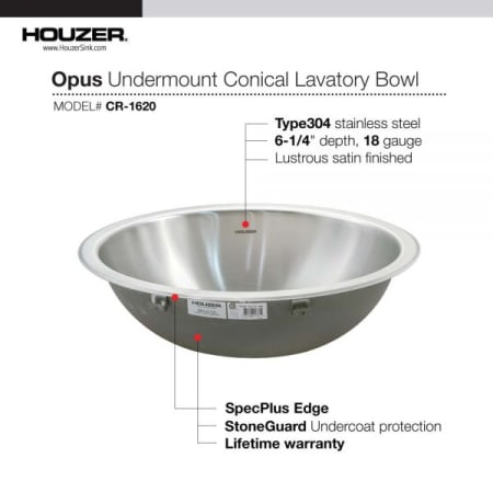 A large image of the Houzer CR-1620 Alternate Image