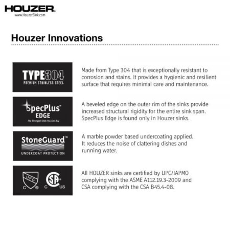 A large image of the Houzer CR-1620 Alternate Image