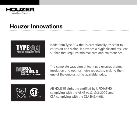 A large image of the Houzer CTR-1700 Houzer CTR-1700