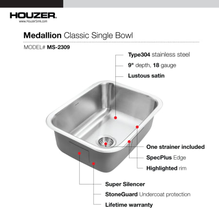 A large image of the Houzer MS-2309 Alternate Image