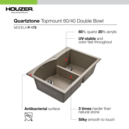 A large image of the Houzer P-175 Alternate Image
