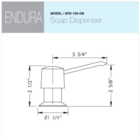 A large image of the Houzer SPD-155 Alternate Image