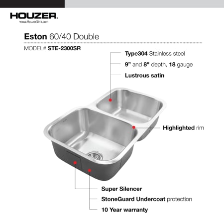 A large image of the Houzer STE-2300SR Alternate Image