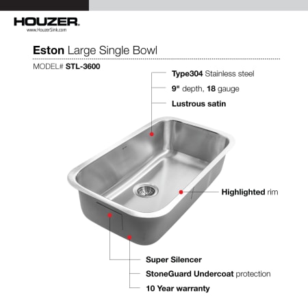 A large image of the Houzer STL-3600 Alternate Image