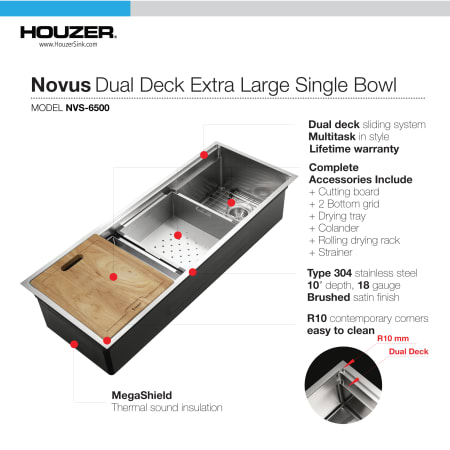 A large image of the Houzer NVS-6500 Gallery