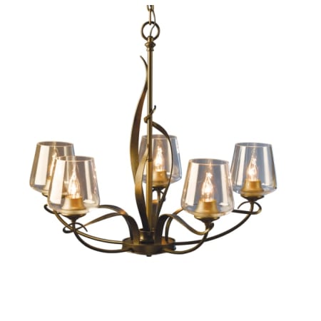 A large image of the Hubbardton Forge 103040 Bronze / Clear