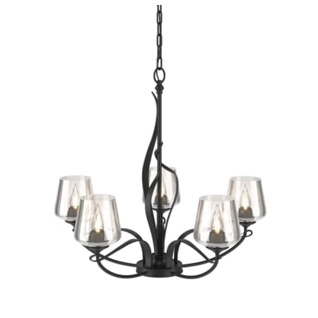 A large image of the Hubbardton Forge 103040 Black / Clear