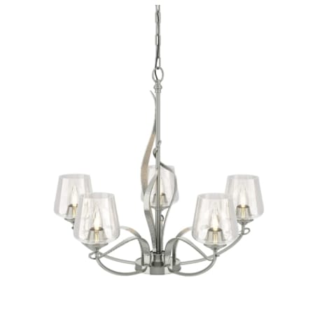 A large image of the Hubbardton Forge 103040 Sterling / Clear