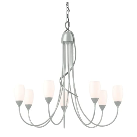 A large image of the Hubbardton Forge 103049 Vintage Platinum / Opal