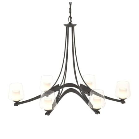 A large image of the Hubbardton Forge 104116 Black / Clear