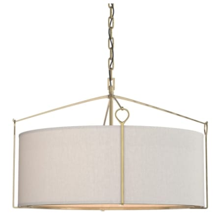 A large image of the Hubbardton Forge 104250 Modern Brass / Flax