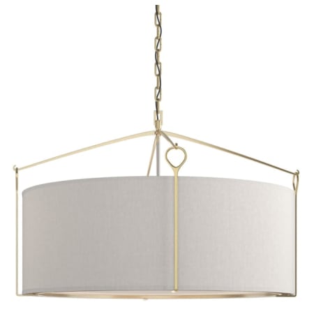 A large image of the Hubbardton Forge 104255 Modern Brass / Flax