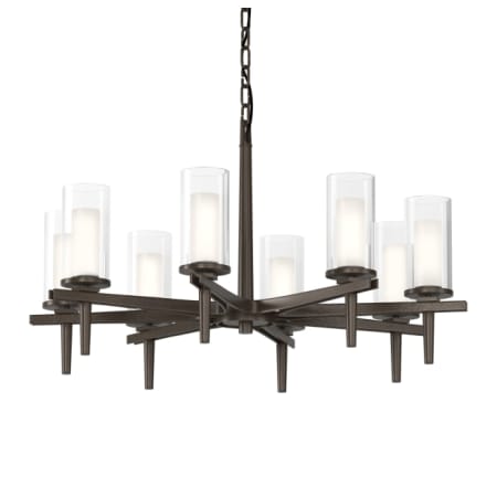 A large image of the Hubbardton Forge 104305 Bronze / Clear