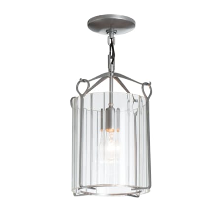 A large image of the Hubbardton Forge 121140 Vintage Platinum / Clear