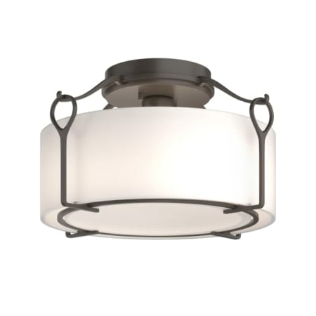 A large image of the Hubbardton Forge 121142 Dark Smoke / Opal