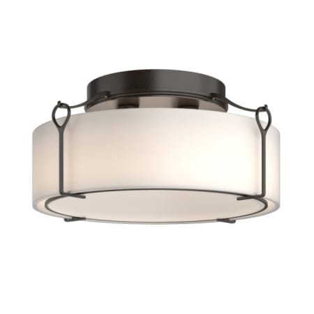 A large image of the Hubbardton Forge 121145 Oil Rubbed Bronze / Opal