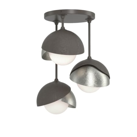 A large image of the Hubbardton Forge 121374 Dark Smoke / Sterling / Opal