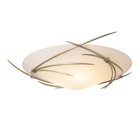 A large image of the Hubbardton Forge 121620 Modern Brass / Opal