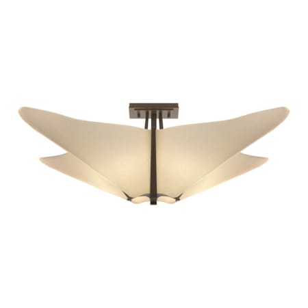 A large image of the Hubbardton Forge 123305 Bronze / Spun Frost