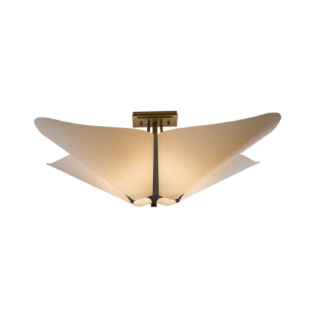A large image of the Hubbardton Forge 123305 Dark Smoke / Spun Frost