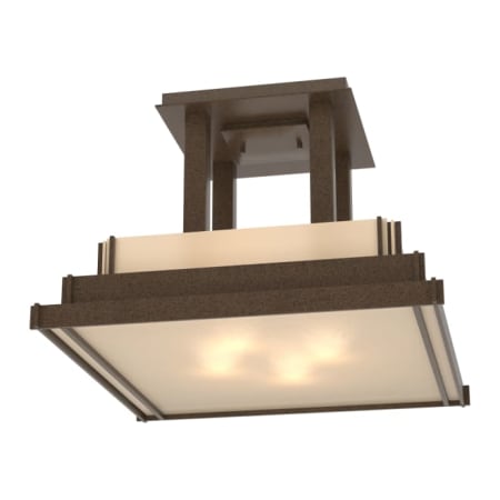 A large image of the Hubbardton Forge 123715 Bronze / White Art