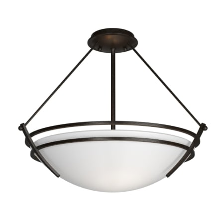 A large image of the Hubbardton Forge 124432 Oil Rubbed Bronze / Opal