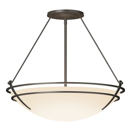 A large image of the Hubbardton Forge 124442 Dark Smoke / Opal