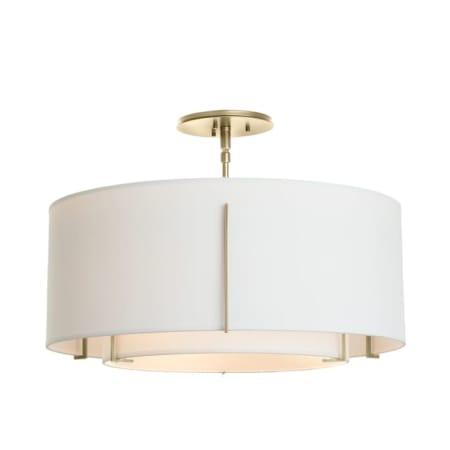 A large image of the Hubbardton Forge 126503 Modern Brass / Natural Anna