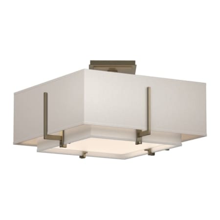 A large image of the Hubbardton Forge 126507 Soft Gold / Flax