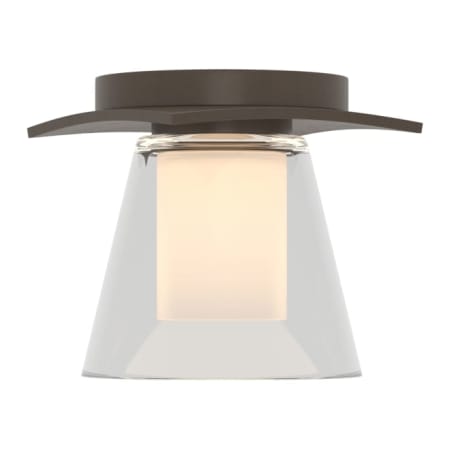 A large image of the Hubbardton Forge 126601 Bronze / Clear