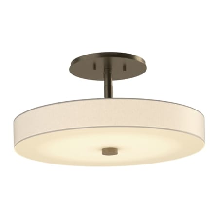 A large image of the Hubbardton Forge 126803 Soft Gold / Spun Frost