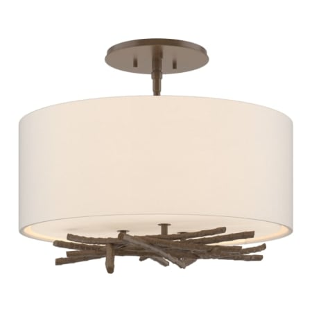 A large image of the Hubbardton Forge 127660 Bronze / Flax