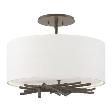 A large image of the Hubbardton Forge 127660 Dark Smoke / Natural Anna