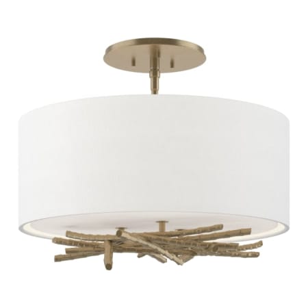 A large image of the Hubbardton Forge 127660 Soft Gold / Natural Anna